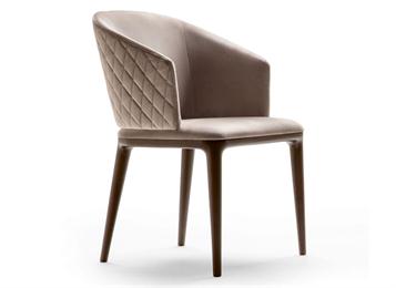 欧式风格轻奢现代实木餐椅时尚单人西餐椅