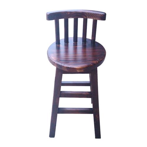 炭化炭烧实木酒吧家具 实木吧椅