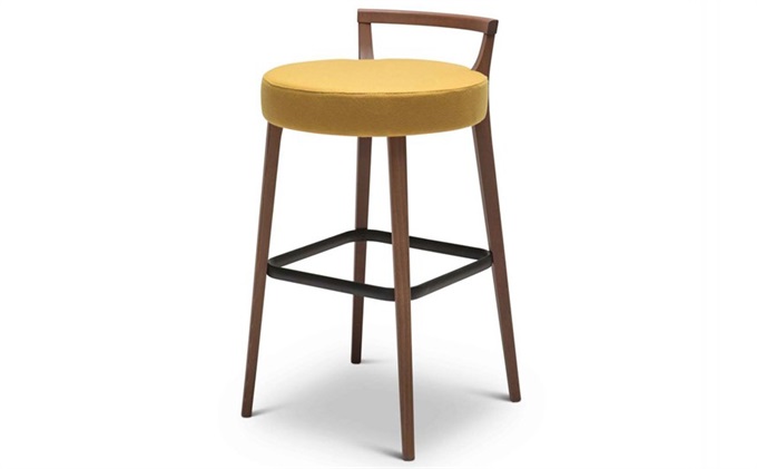 酒吧实木吧台椅现代简约吧台高脚凳