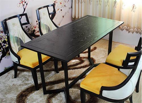 新中式家具 实木会所桌子