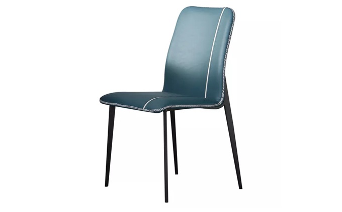 简约现代金属餐椅软包不锈钢餐椅