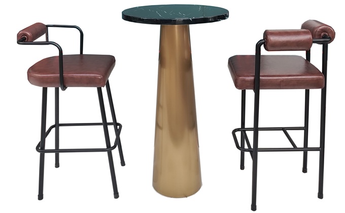 电音酒吧不锈钢创意高腿吧台椅家具