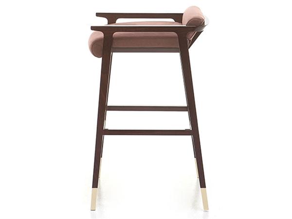 中式简约实木高脚吧椅咖啡厅家具
