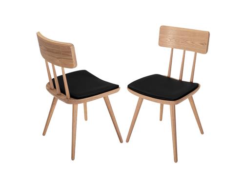 北欧实木椅子 现代简约咖啡厅靠背椅