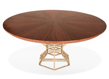 咖啡厅欧式经典实木不锈钢桌子