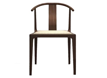 明清中式简约实木牛角椅圈椅