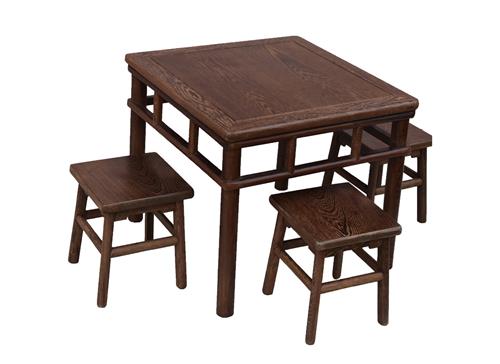 仿古红木鸡翅木家具 花梨木小方桌 