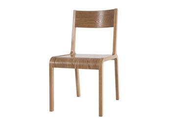 简约现代实木弯曲椅子