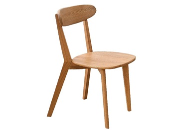 日式拉面店优质白橡木时尚实木餐椅