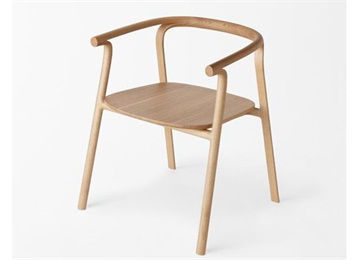 日式自助餐厅现代休闲实木用餐椅