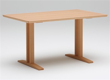 企业职工食堂4人位现代简约实木餐桌