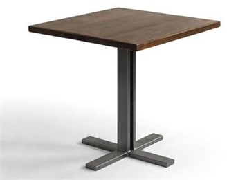 工厂食堂不锈钢实木方形桌椅