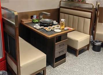 自助烤肉店上排烟碳烤无烟烤肉桌 自助烤肉店上排烟碳烤无烟烤肉桌