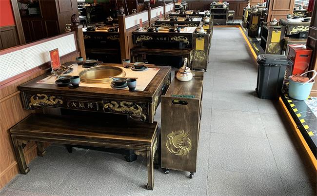 中式老火锅无烟净化火锅设备火锅桌