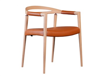 咖啡厅现代简约靠背实木椅