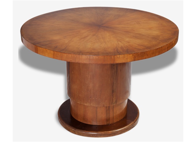 美式西餐厅全实木古典圆餐桌