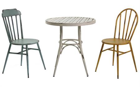 铁艺奶茶店/咖啡厅桌椅定做技巧-海德利家具 