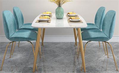 白色西餐桌搭配什么颜色的椅子好看呢？