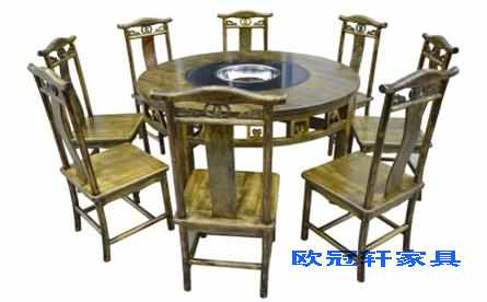 大理石火锅桌
