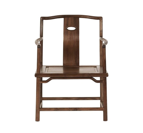 中式休闲简约复古实木中餐厅椅子家具