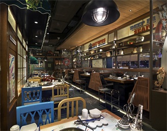 “近海蒸鲜”海鲜餐厅空间设计