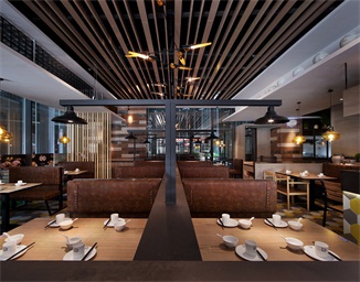 “悦肴”粤湘风味餐厅空间设计