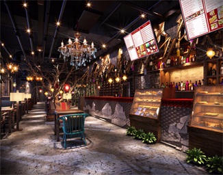 拉萨博扎酒咖空间设计